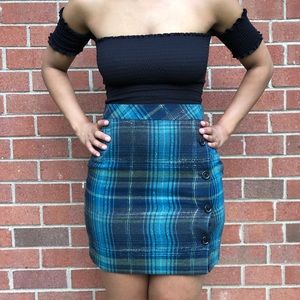 J.Jill Plaid Skirt